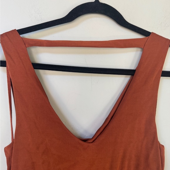 Anthropologie Maeve Enchantment copper stretch Jumpsuit Sz XS - Picture 10 of 12